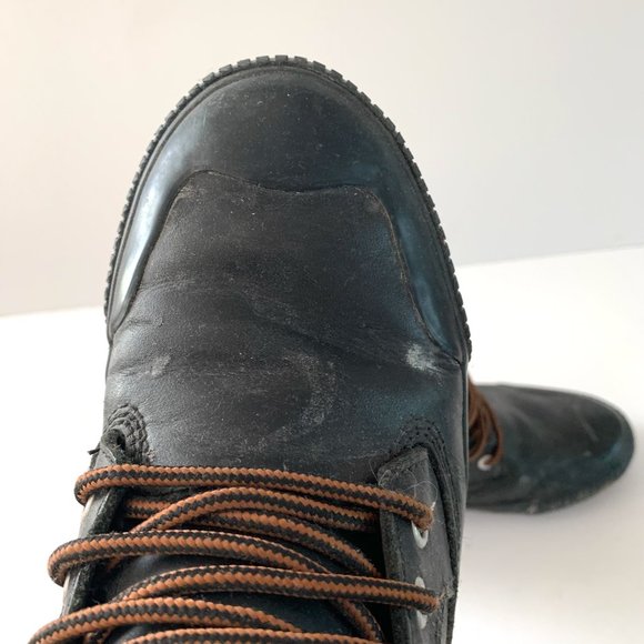 UNISEX LEATHER HIGH TOP WITH RUBBER SOLE - Chrome Bike Sneakers - Picture 6 of 10